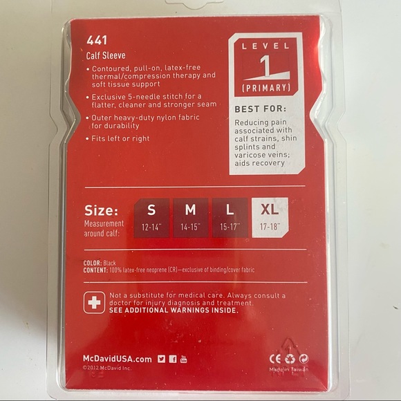 Mcdavid calf sleeve XL - Picture 3 of 3